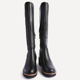 Resist Black Wedge Long Boots
