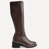 Resist Brown Wedge Long Boots