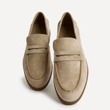 Review Beige Faux Suede Classic Loafer