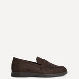Review Brown Faux Suede Classic Loafer