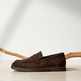 Review Brown Faux Suede Classic Loafer