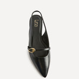 Revive Wide Fit Black Ballet Flats