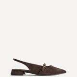 Revive Wide Fit Brown Ballet Flats