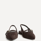 Revive Wide Fit Brown Ballet Flats