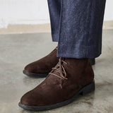 Ricardo Mens Brown Faux Suede Chukka Boots