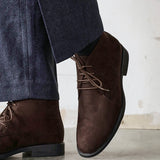 Ricardo Mens Brown Faux Suede Chukka Boots