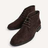 Ricardo Mens Brown Faux Suede Chukka Boots