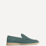 Rino Mens Blue Suede Leather Loafers