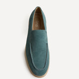 Rino Mens Blue Suede Leather Loafers