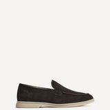Rino Mens Brown Suede Leather Loafers