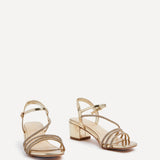 Riri Gold Diamante Heeled Sandals