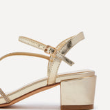 Riri Gold Diamante Heeled Sandals
