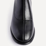 Rita Black Heeled Sock Boots