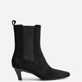 Ritual Black Kitten Heel Chelsea Boots