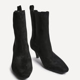 Ritual Black Kitten Heel Chelsea Boots