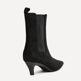 Ritual Black Kitten Heel Chelsea Boots