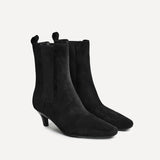 Ritual Black Kitten Heel Chelsea Boots