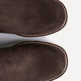 Rival Brown Faux Suede Wedge Heel Ankle Boots