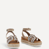 River Taupe Espadrille Platform Sandals