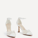 Rosalind Bridal Ivory Satin Mesh Court Heels
