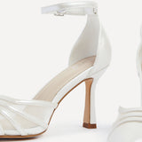Rosalind Bridal Ivory Satin Mesh Court Heels