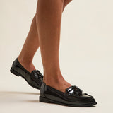 Rosemary Black Patent Loafers
