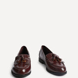 Rosemary Burgundy Faux Leather Loafers