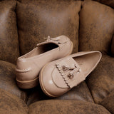 Rosemary Mocha Faux Leather Loafers