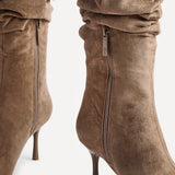 Rosenna Beige Long Stiletto Boots
