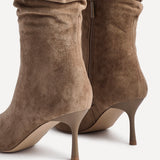 Rosenna Beige Long Stiletto Boots
