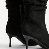 Rosenna Black Long Stiletto Boots