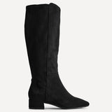 Rotate Wide Fit Black Stretch High Leg Boots