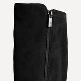 Rotate Wide Fit Black Stretch High Leg Boots
