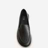 Route Black Faux Leather Loafers