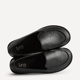 Route Black Faux Leather Loafers