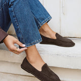 Route Brown Faux Suede Loafers