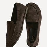 Route Brown Faux Suede Loafers