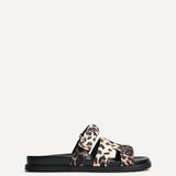 Rowan Leopard Print Link Sandals