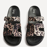 Rowan Leopard Print Link Sandals