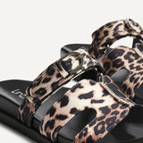 Rowan Leopard Print Link Sandals