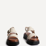 Rox Beige Flatform Sandals