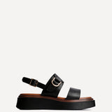 Rox Black Flatform Sandals