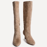 Rush Beige Long Stiletto Boots