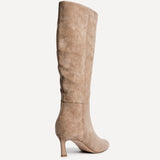 Rush Beige Long Stiletto Boots