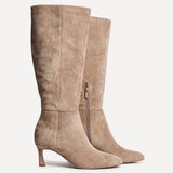 Rush Beige Long Stiletto Boots