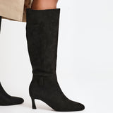 Rush Black Long Stiletto Boots