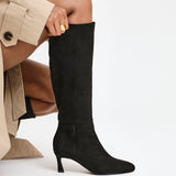 Rush Black Long Stiletto Boots