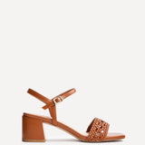 Ruthie Tan Faux Leather Plaited Heels