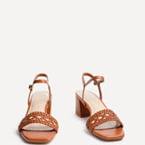 Ruthie Tan Faux Leather Plaited Heels