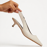 Reign Nude Faux Leather Court Heels